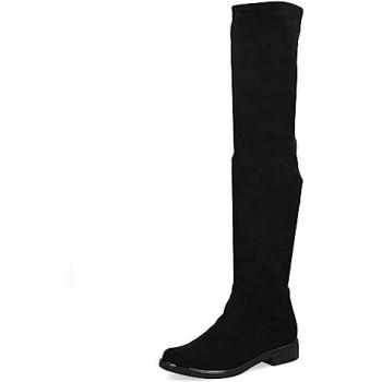 Overkneestiefel CAPRICE Gr. 39, XS-Schaft, schwarz Damen Schuhe mit XS-Stretchschaft
