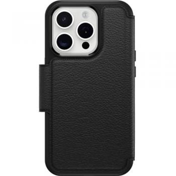 OtterBox Strada MagSafe Lederhülle für iPhone 15 Pro, Schwarz