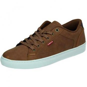 Levi's 232805 Zapatillas de Cuero Marrón para Hombre