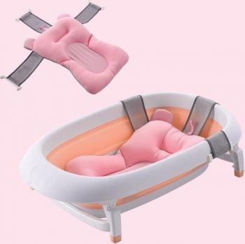 Coussin de bain bébé IMBABY, 3 couches, doux, respirant, ajustable