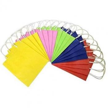 Sac en Papier Kraft, 110-125G/M², Couleurs Assorties, Paquet de 7 Pièces