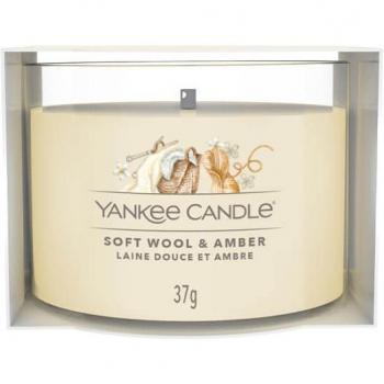 Soft Wool & Amber Candela Votiva Profumata 37 gr Yankee Candle