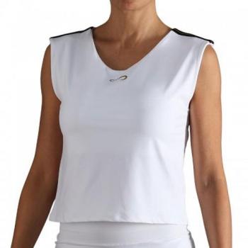 Camisa Endless Elite Stride sin mangas, tono blanco