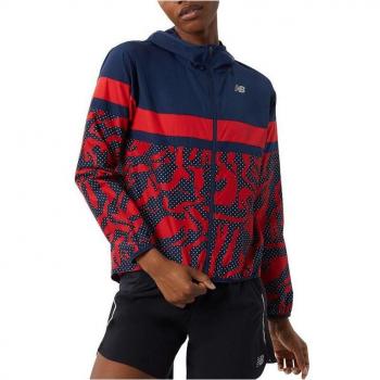 New Balance Frauen Laufjacke Printed Accelerate Blau