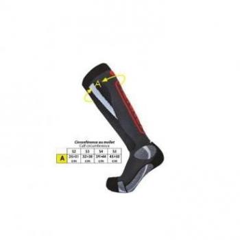 Chaussettes de randonnée Monnet Power2Ski (Noir)