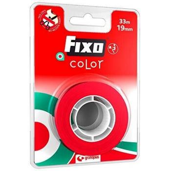 Cinta adhesiva 33x19 rojo Fixo