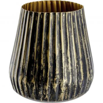 Coprivaso Enija grande 22x35 cm (ØxH) nero/oro