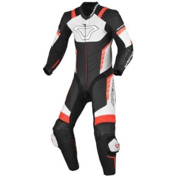 Varshall Junior Tuta Moto in Pelle 152 cm N&B/R