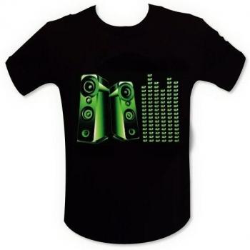 T-shirt LED audio diffusore parete M