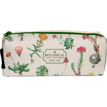 Estuche Botanical Cacti Kokonote verde y beige
