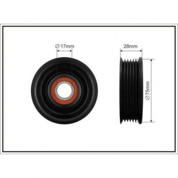 CAFFARO 500014 Riemen-Spannrolle