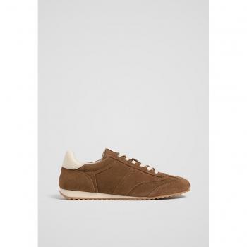 Sneakers in Pelle Marrone Stradivarius 36