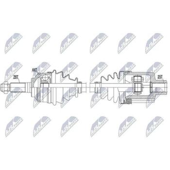 Essieu de propulsion NTY NPW-MZ-084