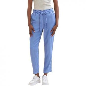 TOM TAILOR Denim Stoffhose (1-tlg) Drapiert/gerafft