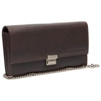 Wallet de Serveur Chesterfield Bora en Cuir Marron