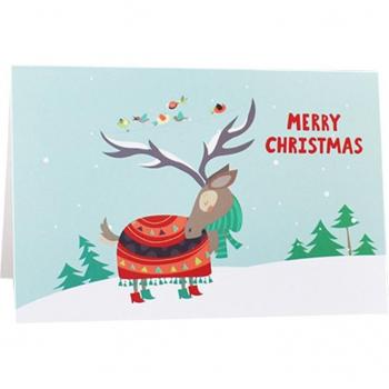 Freundliche Weihnachtsbotschaft Karte