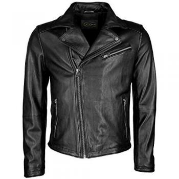 Herren Bikerjacke JCC 8001 in Schwarz
