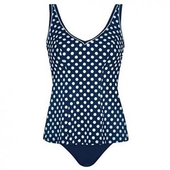 Sunmarin Damen Tankini Basic Set – Blau, 48 C, 2‑teil