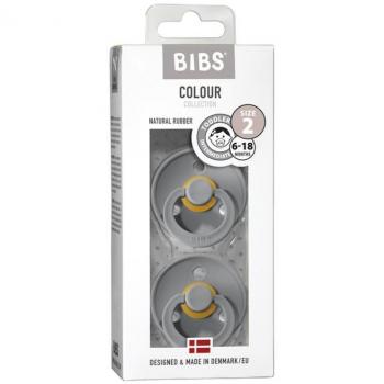 BIBS Ciuccio Colour Nuvola Pesca 6-18 mesi, set da 2
