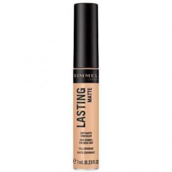 Rimmel London Lasting Matte Concealer, Correttore Occhiaie e Imperferzioni Opacizzante, Lunga Durata, Tonalità 010, 7 ml