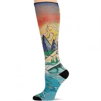 Smartwool Damen PhD Ski Ultra Light Lifecycle Print mehrfarbig S