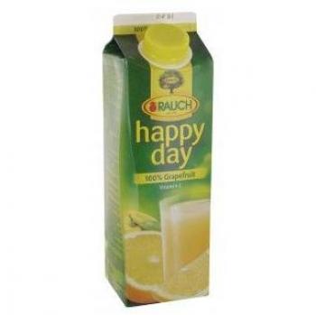 Happy Day Grapefruit 100% Saft, ohne Zucker, 1L Tetra