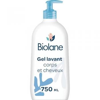 Gel 2 in 1 Biolane per Capelli Fini e Pelle Sensibile