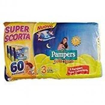 Pampers sole&luna trio midi 60 pezzi