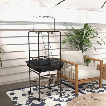Portable Bird Table with Wheels for Indoor Outdoor Use