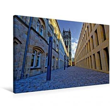 Münster Blickfang – Gotische Kirche, Ludgerihaus (Premium Leinwand)