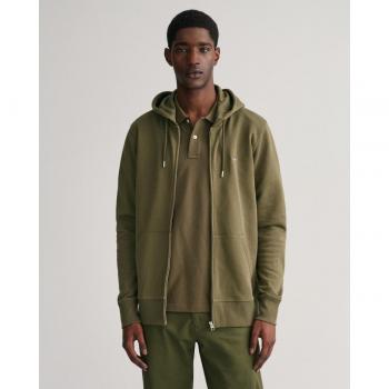 Heren Gant GreenZip Hoodedress