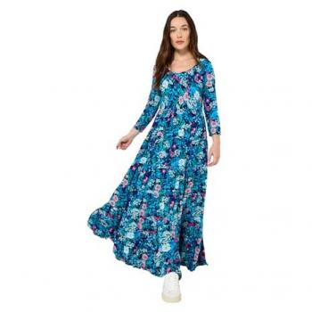 Joe Browns Robe maxi effet crinkle bleu – taille universelle