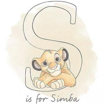 S Comme Simba, Grand Poster 50x70 cm