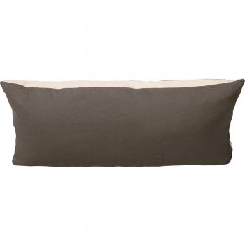 Cotonea Luxus‑Biber Kissenbezug „Natur“ – 40 x 80 cm