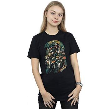 Women’s 3XL Black Avenger Infinity War Boyfriend Cotton Top