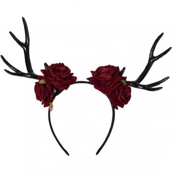 Brown Steampunk Antlers Headband