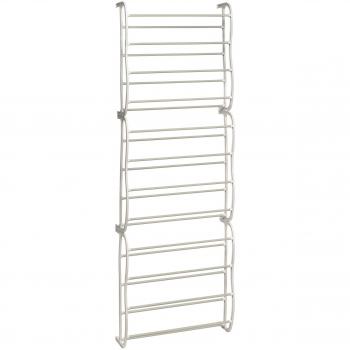 Stylish Cream Over Door 12 Tier Shoe Drawer Organizer