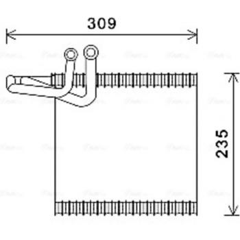 Composant évaporateur AVA QualityCool FDV493