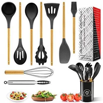 Hitzebeständiges Silikon Küchenutensilien Set, 10-teilig