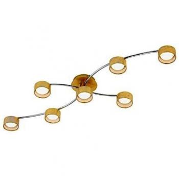 Schwenklampe Briloner 7‑Flammen‑Gold – LED 5 W, 400 Lumen, 3.000 K