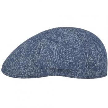 Women's Blue Stetson Texas Paisley Flat Cap – XXL (62-63 cm)
