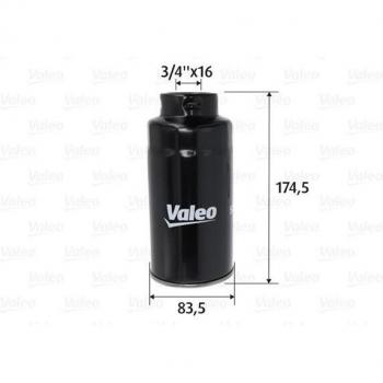 VALEO Filtro de combustible 587757