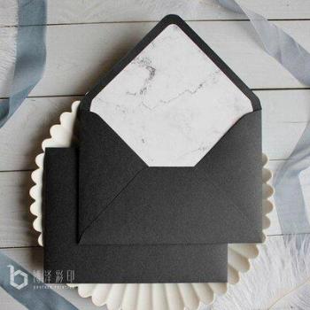 20pcs/set Decorative Wedding Envelopes with Lining, Elegant Card Print Envelopes for Celebrations 140mm x 190mm