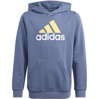 Grauer Kinder-Capuzensaum-Pullover von Adidas, unisex