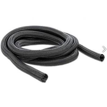 Self-Closing Cable Sleeve, 2 m x 25 mm, Black