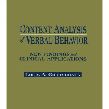 Content Analysis of Verbal Behavior