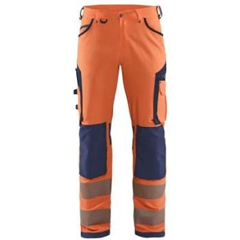 Pantalon de Travail Haute Visibilité 4D Orange/Marine