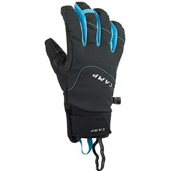 Camp G Tech Evo Handschuhe in Schwarz und Hellblau, XL