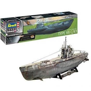 German Submarine Type VII C/41 1:72 Plastic Model Kit REVELL