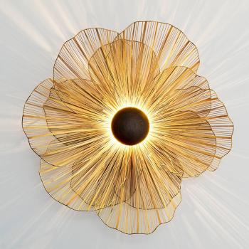 Wandleuchte Tremolo große Blume aus Metall